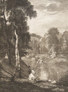 ブローニュの森、1857年。 作： Felix Bracquemond
