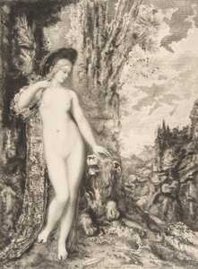 好色なライオン、1886年。 作： Felix Bracquemond