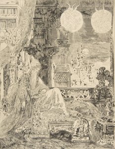 大御所の住人の夢、1886年。 作： Felix Bracquemond