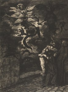ラミナグロビスを去るパナージ、1854-55。 作： Felix Bracquemond