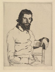 チャールズ・メリオンの肖像、1853年。 作： Felix Bracquemond