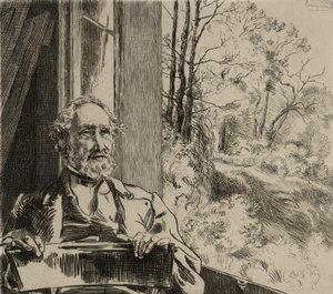 ジェイコブ・マイヤー・ハイネの肖像 作： Felix Bracquemond