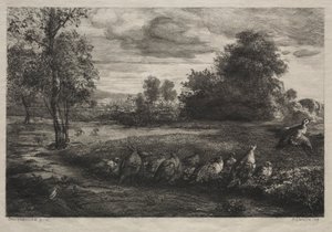 注文の呼びかけ、1859年。 作： Felix Bracquemond