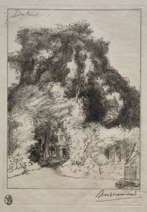ダルウィッチにあるインの庭c。 1870。 作： Felix Bracquemond