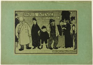 パリ・インテンスのカバー 作： Felix Edouard Vallotton