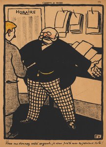 犯罪と罰XII、759：1869年、あなたは私にあなたのお金をくれます。 作： Felix Edouard Vallotton