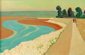 オンフルール防波堤 作： Felix Edouard Vallotton