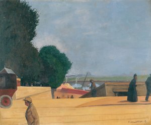 ポンデラルマへの入場、1913 作： Felix Edouard Vallotton