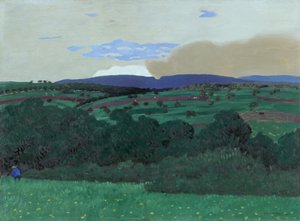 ローザンヌ周辺、1900年。 作： Felix Edouard Vallotton