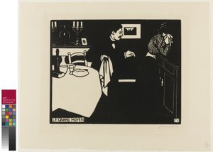 エクストリームメジャー、インティマシーズのプレート6、1898 作： Felix Edouard Vallotton