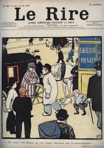 おい！コーチ！ 1898年6月23日のフェリックスヴァロットン作の新聞「”ルリール”」の表紙 作： Felix Edouard Vallotton