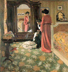 インテリア」、1903年から1904年。 作： Felix Edouard Vallotton
