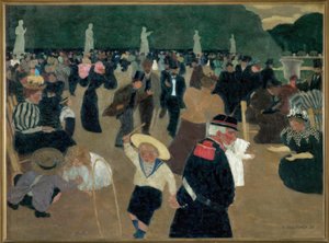 ルクセンブルクガーデン 作： Felix Edouard Vallotton