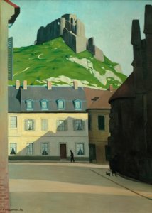 シャトーガイヤールとアンデリス広場 作： Felix Edouard Vallotton