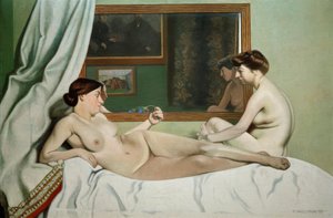 残りのモデル 作： Felix Edouard Vallotton
