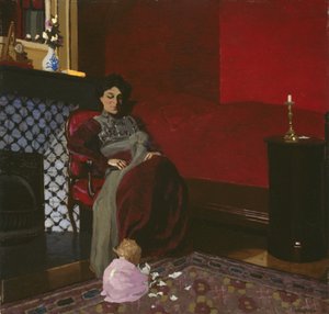 バロットン夫人と彼女の姪、ジャーメインアギオン、1899年 作： Felix Edouard Vallotton