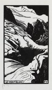 モンブラン、1892年 作： Felix Edouard Vallotton