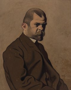 アンブロワーズ ヴォラールの肖像 1865 ～ 1939 年、1902 年。 作： Felix Edouard Vallotton
