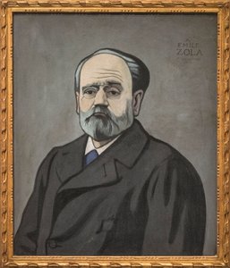 エミール・ゾラの肖像 作： Felix Edouard Vallotton