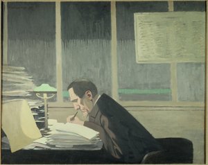 フェリックス・フェネオン（1861-1944）の肖像（美術評論家、ジャーナリスト、『ラ・レヴュー・ブランシュ』誌のディレクター）」 フェリックス・ヴァロットン（1865-1925）の絵画（ec.suiss) 作： Felix Edouard Vallotton