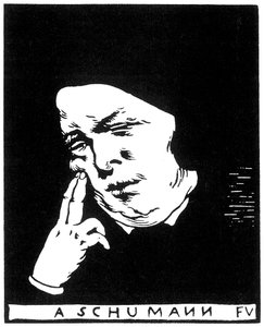 ロベルト・シューマン 1810-1856, 1893. 作： Felix Edouard Vallotton