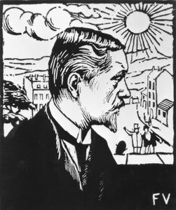 自画像 作： Felix Edouard Vallotton