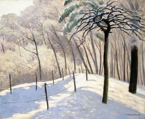 ブローニュの森の雪景色;ブローニュの森の雪景色1905 作： Felix Edouard Vallotton