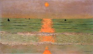 日没、1913 作： Felix Edouard Vallotton