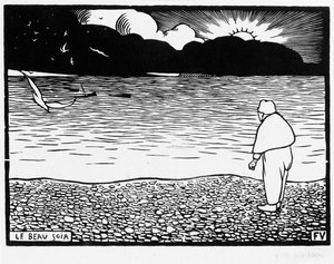 美しい夜、1892 作： Felix Edouard Vallotton