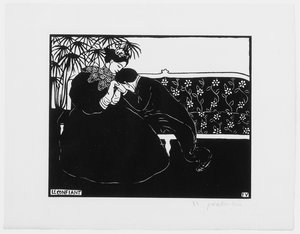 コンフィダンテ、1895 作： Felix Edouard Vallotton