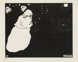 出発、1895 作： Felix Edouard Vallotton