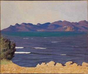 エステレルとカンヌ湾、1925年。 作： Felix Edouard Vallotton