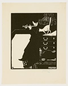 フルート、「楽器」シリーズ、1896〜97年 作： Felix Edouard Vallotton