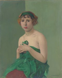 緑のリボン、1911 作： Felix Edouard Vallotton