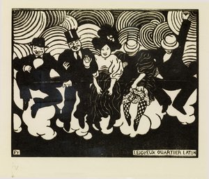 ハッピーラテンクォーター 作： Felix Edouard Vallotton