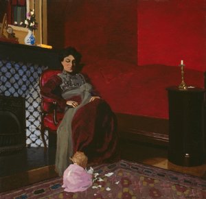 赤い部屋、エトルタ 作： Felix Edouard Vallotton