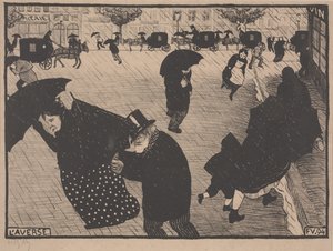にわか雨 作： Felix Edouard Vallotton