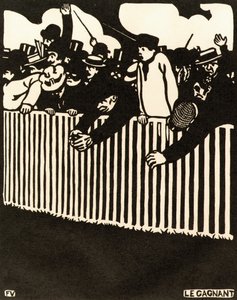 勝者、1898 作： Felix Edouard Vallotton