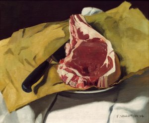 黄色い紙のアントレコート 作： Felix Edouard Vallotton