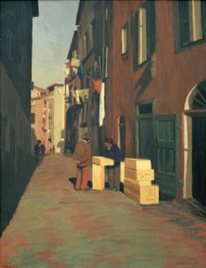 ニース旧市街 作： Felix Edouard Vallotton