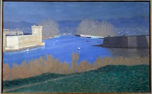 マルセイユ港の眺め フェリックス・ヴァロットン（1865-1925）の絵画 1901年 個人蔵 - マルセイユ港の眺め。フェリックス・ヴァロットン（1865-1925）の絵画 作： Felix Edouard Vallotton