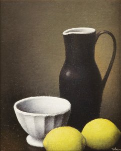 ボウルとレモン、1930年頃（キャンバスに油彩） 作： Felix Elie Tobeen