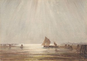 ベネチアン フィッシング ボート、nd.. 作： Felix Francois Georges Philibert Ziem