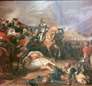 リヴォリの戦いでのナポレオンの絵、18 世紀 作： Felix Henri Emmanuel Philippoteaux