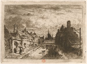 Après la pluie 雨のあと、1873 年または 1874 年に 1877 年を作り直した。 作： Felix Hilaire Buhot