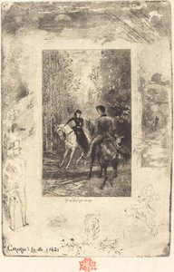 カランバ！ フィットエルカランバ！ 彼女は叫んだ、18791880。 作： Felix Hilaire Buhot
