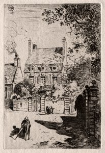 州：オルレアンの家c。 1875。 作： Felix Hilaire Buhot