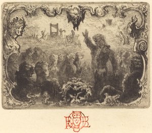 ジャック・カゾットの『恋する悪魔』第 3 場面、1878 年。