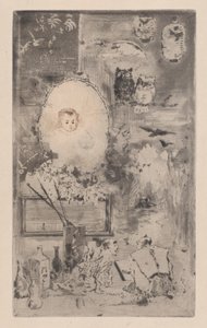 日本の洗礼、1887年。 作： Felix Hilaire Buhot