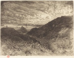 崖: サン・マロ湾 崖: サン・マロ湾, 18861890. 作： Felix Hilaire Buhot